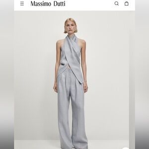 LOOKING FOR - XS or S - Massimo Dutti linen wrap top and pants